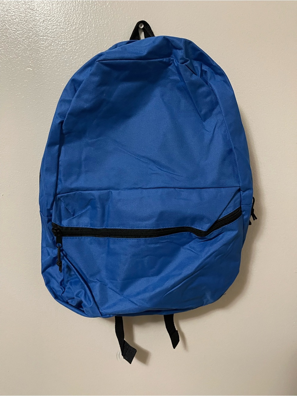 Moda Royal Blue Lightweight Backpack with Front Zip Pocket